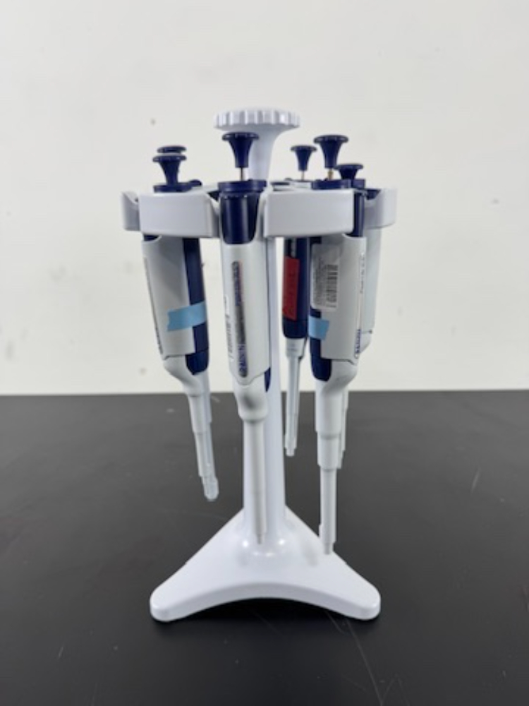 Image of Rainin Pipet-Lite XLS Single Channel Pipettes w/Stand - Quantity 6